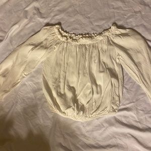 Brandy Melville John Galt White Off Shoulder top
